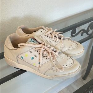 Adidas Women’s Cream Sneakers with Star Accents